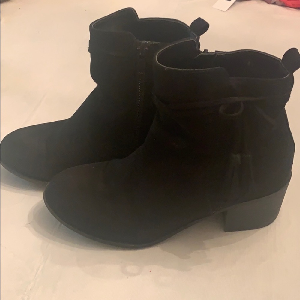 Black Suede Justice Boots